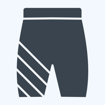 Icon Short. related to Skating symbol. glyph style. simple design illustrationのイラスト素材