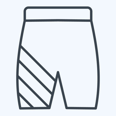 Icon Short. related to Skating symbol. line style. simple design illustrationのイラスト素材