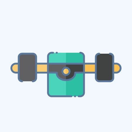 Icon Skate Truck. related to Skating symbol. doodle style. simple design illustrationのイラスト素材