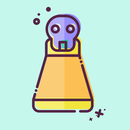 Icon Potion. related to Halloween symbol. MBE style. simple design illustrationのイラスト素材