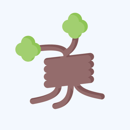 Icon Dead Tree. related to Halloween symbol. flat style. simple design illustrationのイラスト素材
