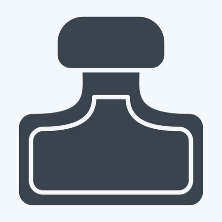 Icon Perfume. related to Woman Day symbol. glyph style. simple design illustrationのイラスト素材