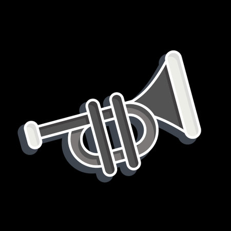 Icon Trumpet. related to Parade symbol. glossy style. simple design illustration