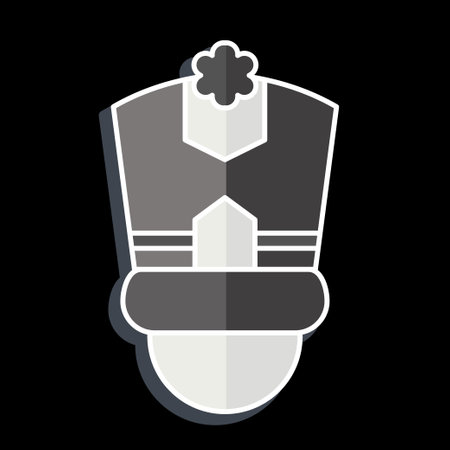 Icon Top Hat. related to Parade symbol. glossy style. simple design illustrationのイラスト素材