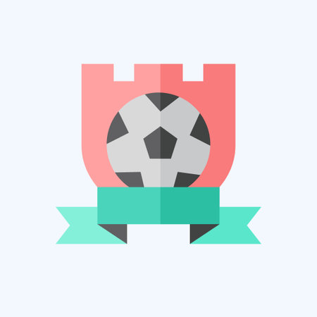Icon Symbol Team. related to Football symbol. flat style. simple design illustrationのイラスト素材