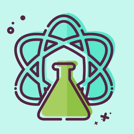 Icon Science. related to Photos and Illustrations symbol. MBE style. simple design illustrationのイラスト素材
