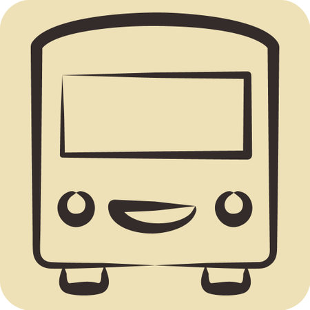 Icon Transport. related to Photos and Illustrations symbol. hand drawn style. simple design illustrationのイラスト素材