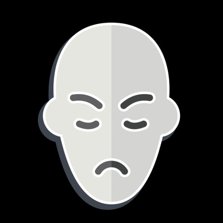 Icon Facial Plastic Surgery. related to Medical Specialties symbol. glossy style. simple design illustrationのイラスト素材