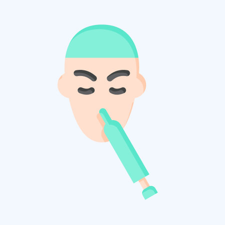 Icon Plastic Surgery. related to Medical Specialties symbol. flat style. simple design illustrationのイラスト素材