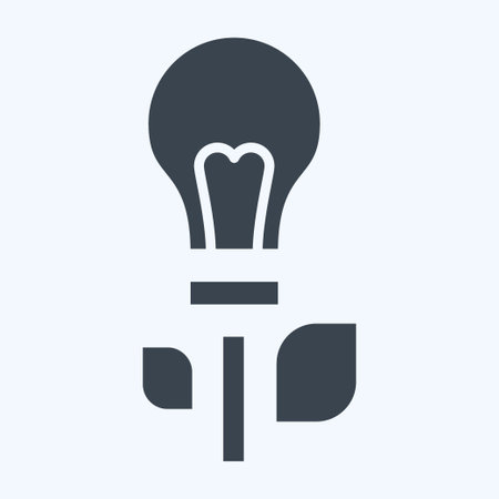 Icon Green Innovation. related to Recycling symbol. glyph style. simple design illustrationのイラスト素材