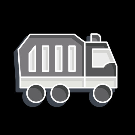 Icon Waste Management. related to Recycling symbol. glossy style. simple design illustration