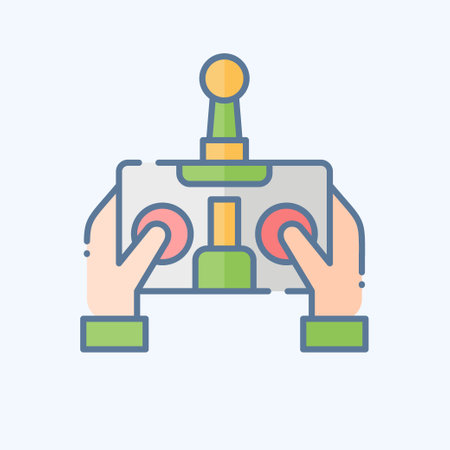 Icon Control. related to Drone symbol. doodle style. simple design illustration
