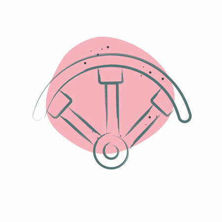 Icon Propeller Guards. related to Drone symbol. Color Spot Style. simple design illustrationのイラスト素材