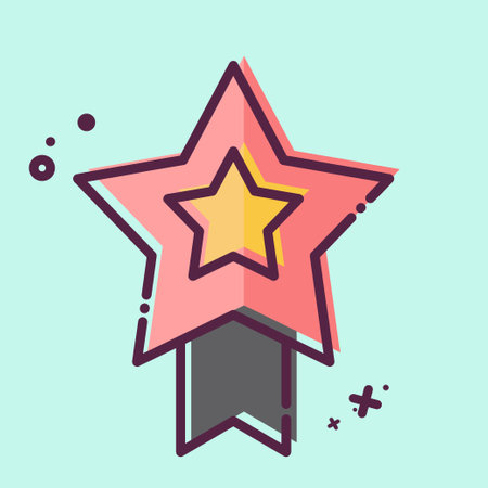 Icon Achievement. related to Online Game symbol. MBE style. simple design illustrationのイラスト素材