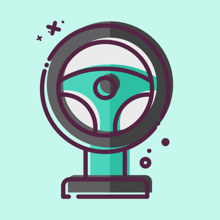 Icon Racing. related to Online Game symbol. MBE style. simple design illustrationのイラスト素材