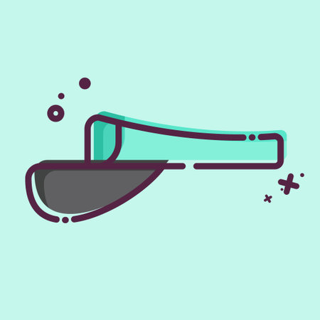 Icon Visor. related to Tennis Sports symbol. MBE style. simple design illustrationのイラスト素材