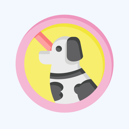 Icon Pet Sign. related to Hotel Service symbol. flat style. simple design illustrationのイラスト素材