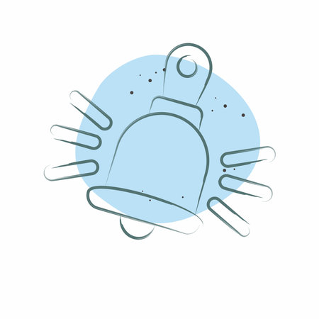 Icon Ring For services. related to Hotel Service symbol. Color Spot Style. simple design illustrationのイラスト素材