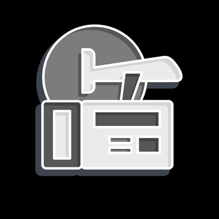 Icon Flight Ticket Booking. related to Hotel Service symbol. glossy style. simple design illustrationのイラスト素材