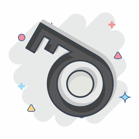 Icon Key 2. related to Security symbol. comic style. simple design illustrationのイラスト素材