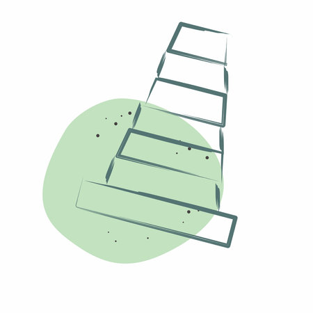 Icon Traffic Cone. related to Security symbol. Color Spot Style. simple design illustrationのイラスト素材