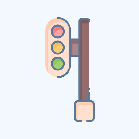 Icon Train Traffic. related to Train Station symbol. doodle style. simple design illustrationのイラスト素材