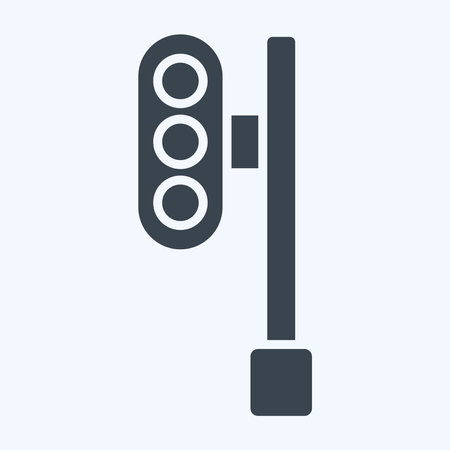 Icon Train Traffic. related to Train Station symbol. glyph style. simple design illustrationのイラスト素材