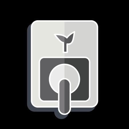 Icon Green Energy. related to Smart City symbol. glossy style. simple design illustration