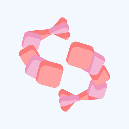 Icon Shrimp. related to Seafood symbol. flat style. simple design illustrationのイラスト素材