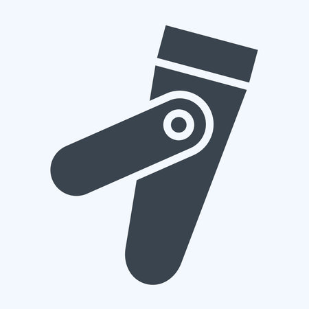 Icon Nail Clipper. related to Hygiene symbol. glyph style. simple design illustrationのイラスト素材