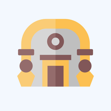 Icon Museum. related to City symbol. flat style. simple design illustrationのイラスト素材