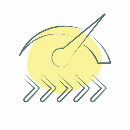 Icon Speed. related to Button Download symbol. Color Spot Style. simple design illustrationのイラスト素材