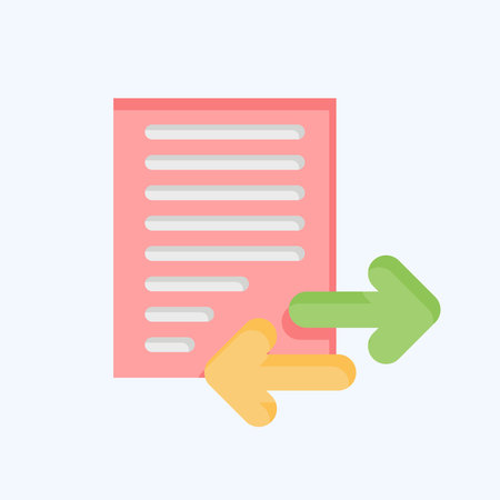 Icon Transfer. related to Button Download symbol. color mate style. simple design illustrationのイラスト素材