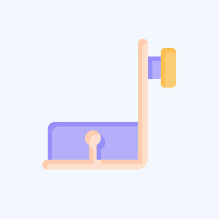 Icon Gathering Foot. related to Sewing symbol. flat style. simple design illustrationのイラスト素材