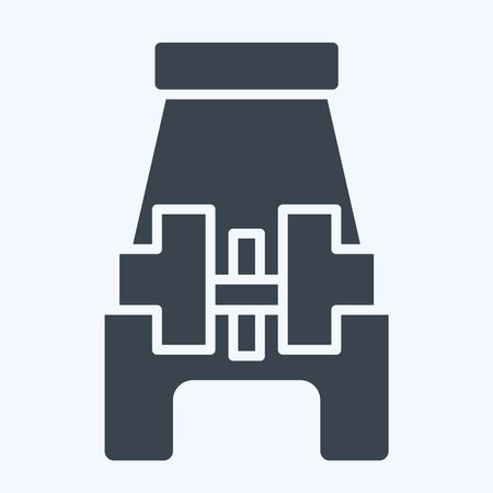 Icon Button Sewing Foot. related to Sewing symbol. glyph style. simple design illustrationのイラスト素材