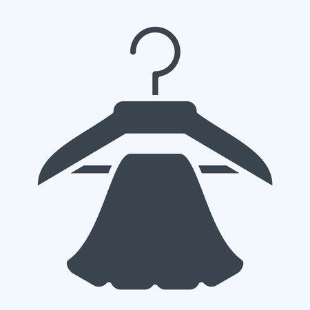 Icon Clothes Hanger. related to Sewing symbol. glyph style. simple design illustrationのイラスト素材