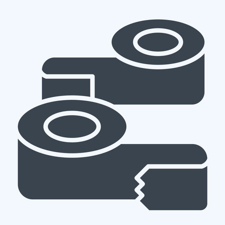 Icon Paper Glue. related to Sewing symbol. glyph style. simple design illustrationのイラスト素材