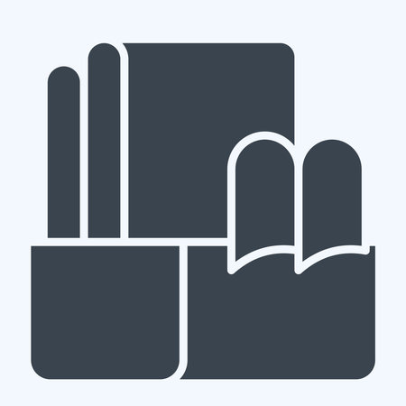 Icon Fabric. related to Sewing symbol. glyph style. simple design illustrationのイラスト素材