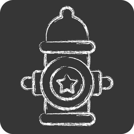 Icon America Water Page. related to America symbol. chalk Style. simple design illustrationのイラスト素材