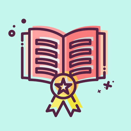 Icon Best Seller. related to Book symbol. MBE style. simple design illustrationのイラスト素材