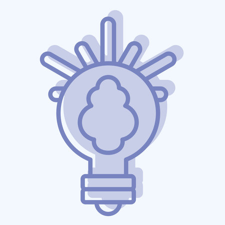 Icon Creative Idea. related to Finance and Tax symbol. two tone style. simple design illustrationのイラスト素材