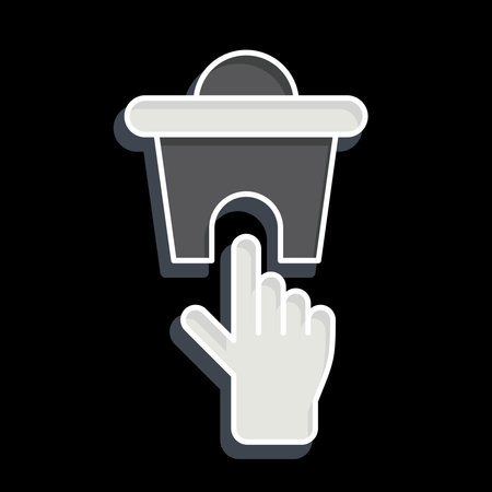 Icon Delete 2. related to Delete symbol. glossy style. simple design illustrationのイラスト素材