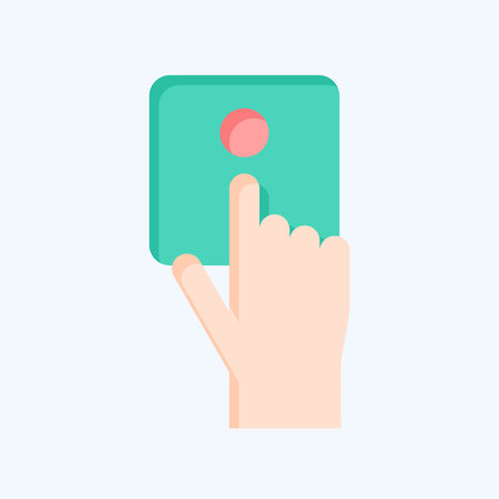 Icon Emergency Button. related to Emergency symbol. flat style. simple design illustration