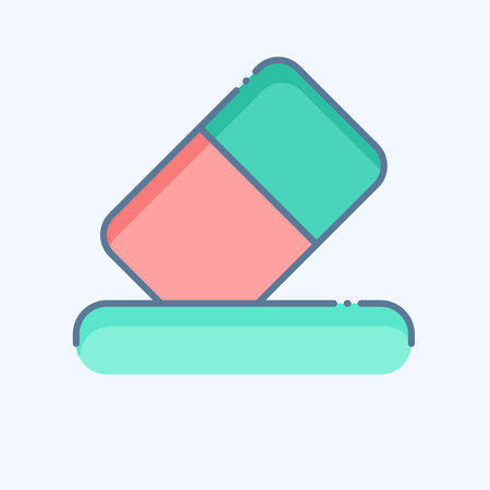 Icon Erase. related to Delete symbol. doodle style. simple design illustration
