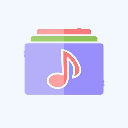 Icon Film Music. related to Cinema symbol. doodle style. simple design illustrationの写真素材