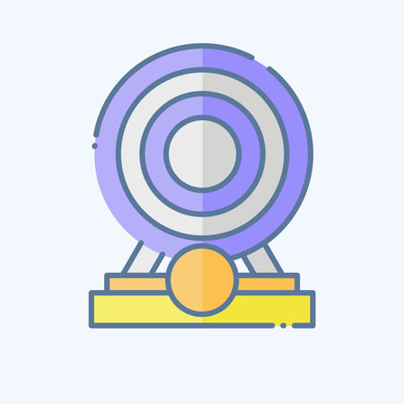Icon Financial Goal. related to Finance and Tax symbol. doodle style. simple design illustrationのイラスト素材