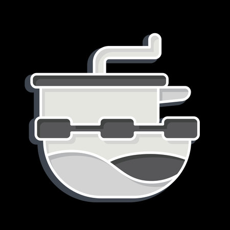 Icon Food Mill. related to Kitchen Tool symbol. glossy style. simple design illustrationのイラスト素材