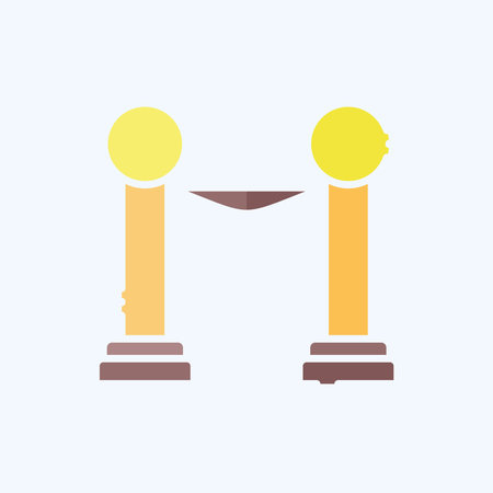 Icon Grand Entrance. related to Cinema symbol. doodle style. simple design illustrationのイラスト素材