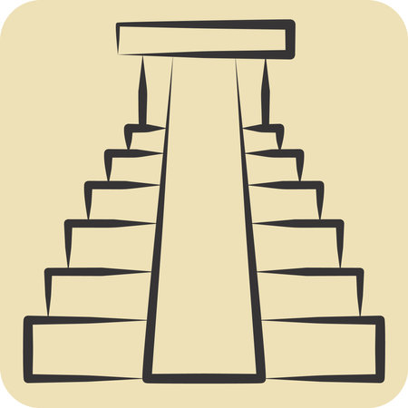 Icon Jungles. related to America symbol. hand drawn style. simple design illustrationのイラスト素材