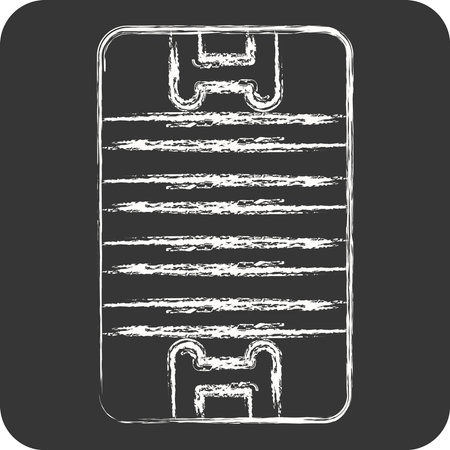 Icon Pitch. related to Rugby symbol. chalk Style. simple design illustrationのイラスト素材